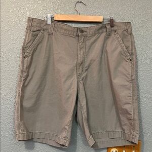 Carhartt Force Gray Ripstop Shorts 100240 066 Relaxed Fit Mens Size 40